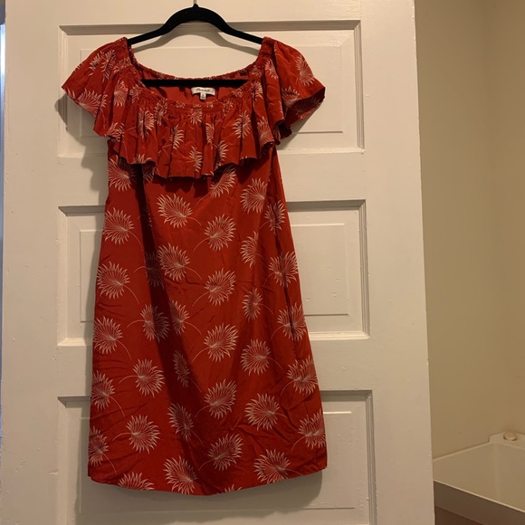 Madewell: Silk Off-the-Shoulder Dress - Picture 2 of 3